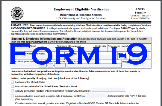 What Is Form 1-9: Employment Eligibility Verification?